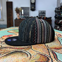 【XL】手縫刺繍ｘ裂き手織りｘ信長マントMIXCAP 02