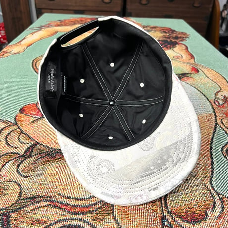 【XL】PLATINUM KIMONO OBI CAP ：プラチナ糸混合