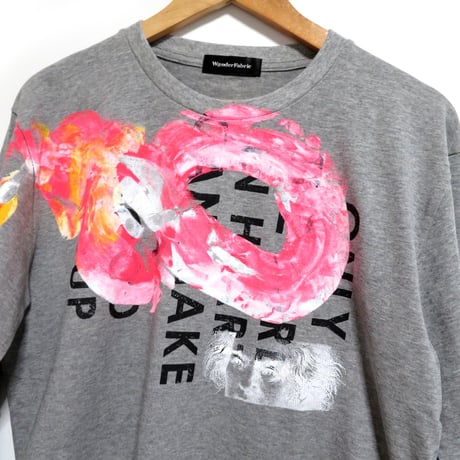 【Lsize】LONGT-SHIRT:HAND PRINT 01
