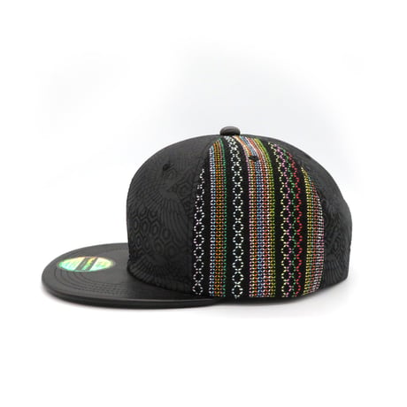 【XL】手縫刺繍＆西陣織&ラムレザーMIXCAP2023：01  のコピー