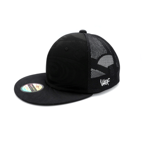 KIMONO OBI MESH CAP：ALL BLACK 20615