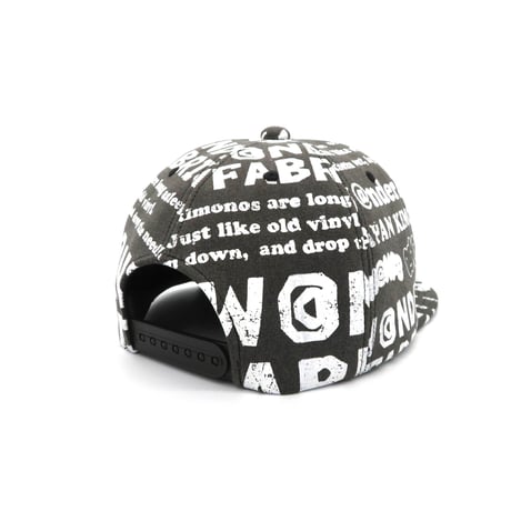 VINTAGE like HAND print CAP White print XLラスト1個