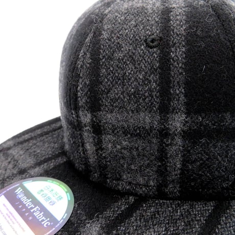 BISHU KESHICHI WOOL CAP：CHARCOAL 尾州毛七ウール