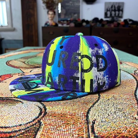 【MLsize】KYOTO・TANGO CHIRIMEN HAND PRINT CAP  02