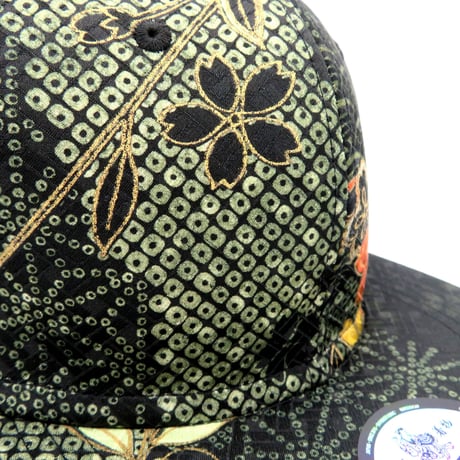 京友禅CAP：GREEN