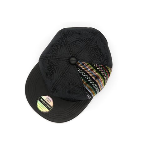 【XL】手縫刺繍＆西陣織&ラムレザーMIXCAP2023：01  のコピー