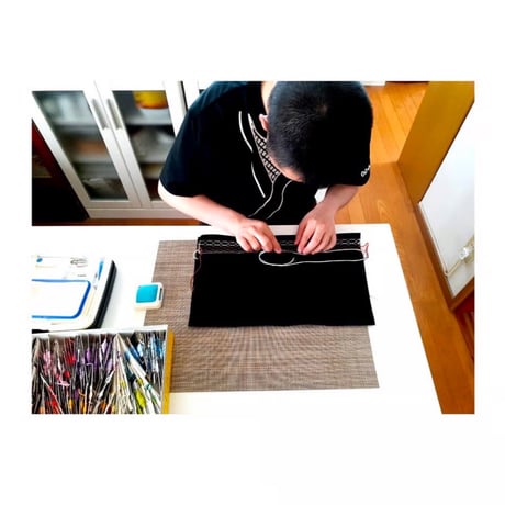 【3L】手縫刺繍ｘNISHIJINBLACK CAP