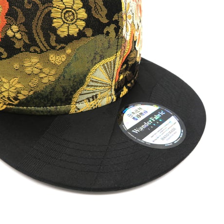 【3L】JAPAN KIMONO OBI CAP:0227 ONESIZE一点もの 再販不可　裏地赤着物