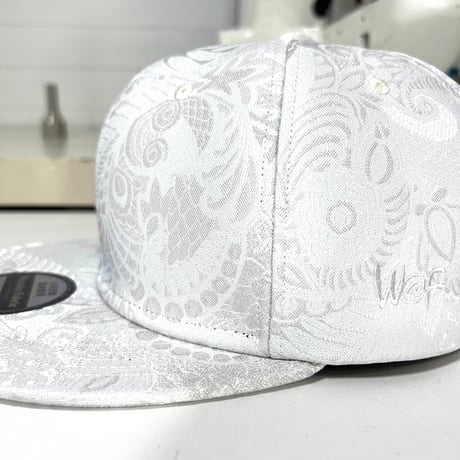 NISHIJIN WHITE CAP : ペイズリー