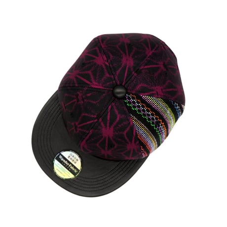 【XL】手縫刺繍＆KIMONO&ラムレザーMIXCAP2023：02