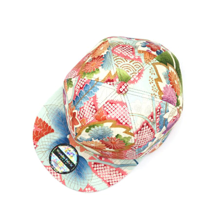 【XL】FURISODE SILK KIMONO CAP:0710一点物・再販不可