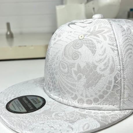 NISHIJIN WHITE CAP : ペイズリー