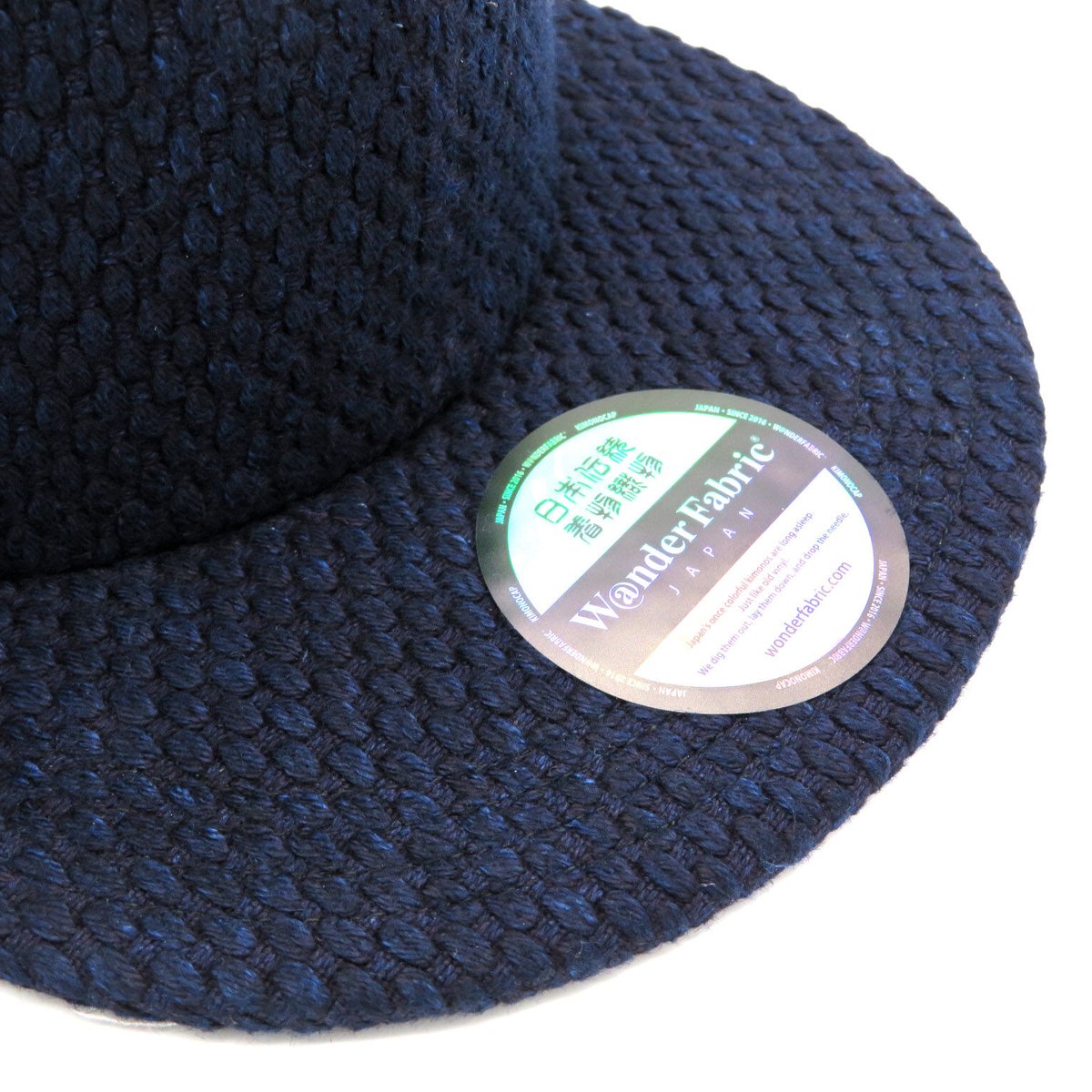 一点物　KENDO 剣道着　セーラーハット　小さい 藍染　刺し子 バケットハット KENDO