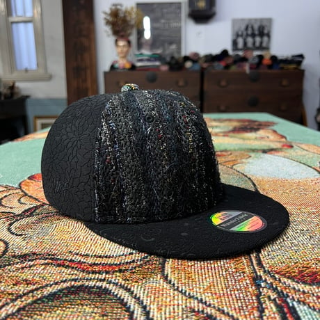 【ML】手縫刺繍ｘ裂き手織りｘ信長マントMIXCAP 02