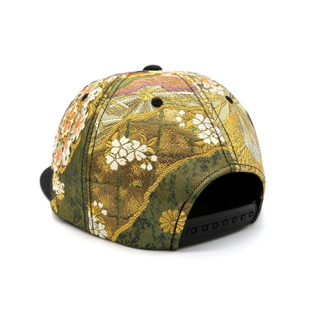 【ML】JAPAN KIMONO OBI CAP:0227 ONESIZE一点もの 再販不可　裏地赤着物