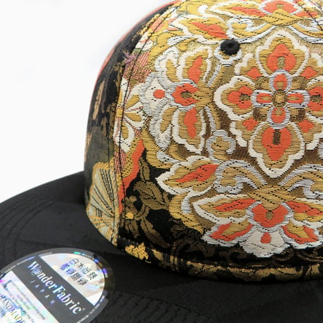 【3L】JAPAN KIMONO OBI CAP:0227 ONESIZE一点もの 再販不可　裏地赤着物