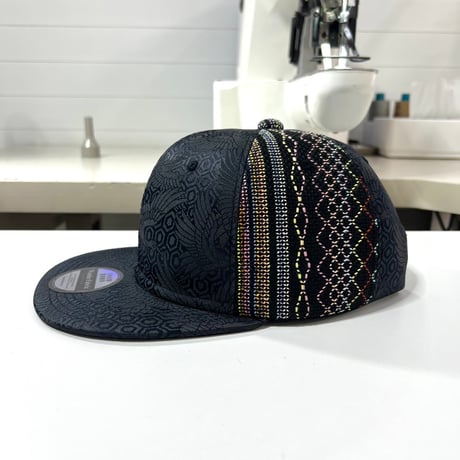 【S】手縫刺繍ｘNISHIJINBLACK CAP