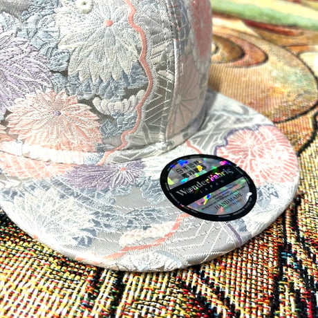 【S】PLATINUM KIMONO OBI CAP ：プラチナ糸混合