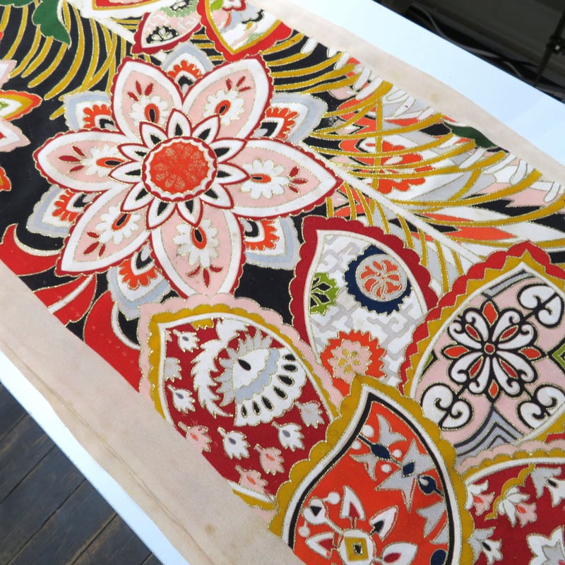 JAPAN OLD FURISODE KIMONO CAP | W@NDERFABRIC®ON