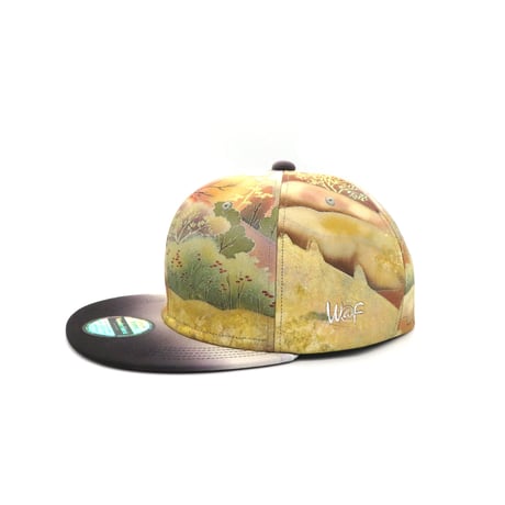 【XL】手描き JAPAN KIMONO  CAP:240124【神ライン】