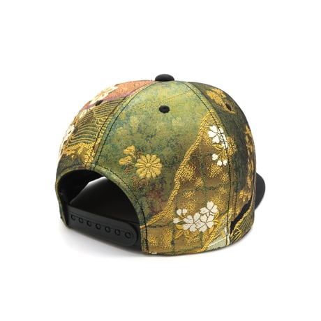 【XL】JAPAN KIMONO OBI CAP:0227 ONESIZE一点もの 再販不可　裏地赤着物