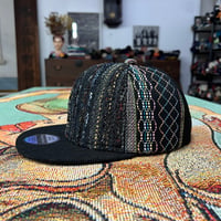 【S】手縫刺繍ｘ裂き手織りｘ信長マントMIXCAP