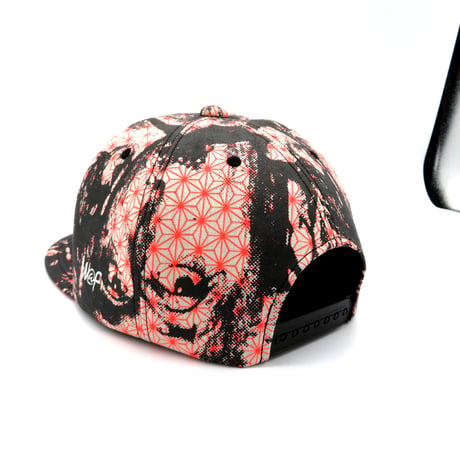 【XL】KIMONO HANDPRINT CAP：02　一点物再販不可