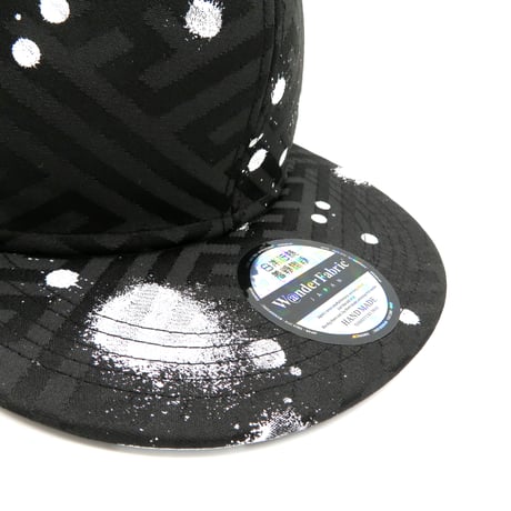 【XL】KIMONO OBI HANDPRINT CAP：01　一点物再販不可