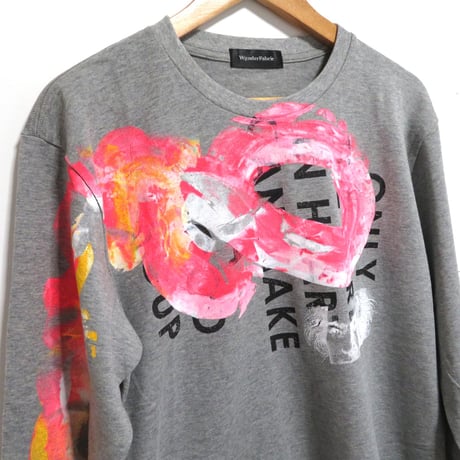 【Lsize】LONGT-SHIRT:HAND PRINT 01
