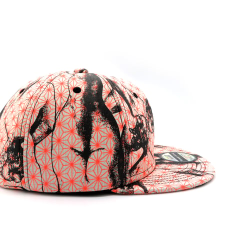 【ML】KIMONO HANDPRINT CAP：01　一点物再販不可