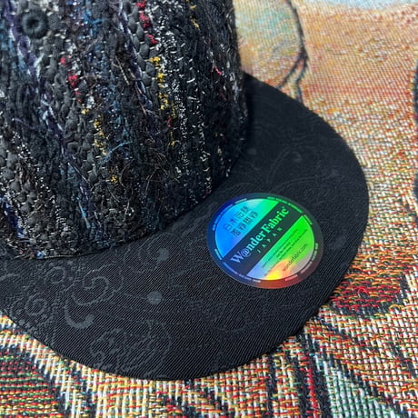 【ML】手縫刺繍ｘ裂き手織りｘ信長マントMIXCAP 02