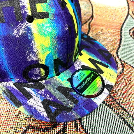 【MLsize】KYOTO・TANGO CHIRIMEN HAND PRINT CAP  02