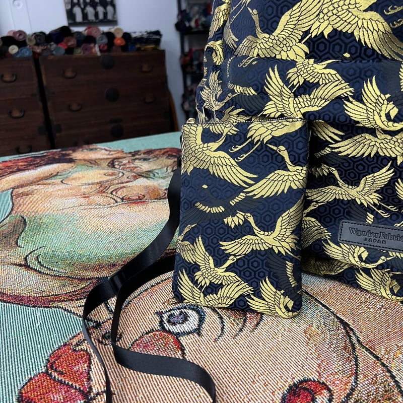 光蔵 KYOTONISHIJIN バック NISHIJIN ORI BACKPACK 黒金鶴 | W@NDERFABRIC®ONLINE