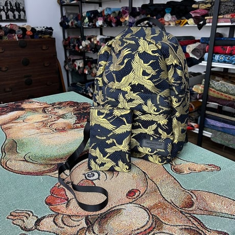 NISHIJIN ORI BACKPACK 黒金鶴