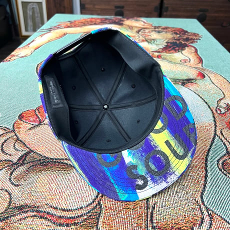 【MLsize】KYOTO・TANGO CHIRIMEN HAND PRINT CAP  02