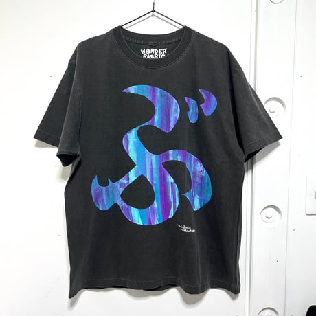 【Lsize】VINTAGE like HAND print T-shirts : わ･ん･ふぁ･ぶ再販不可