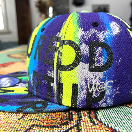 【MLsize】KYOTO・TANGO CHIRIMEN HAND PRINT CAP  02
