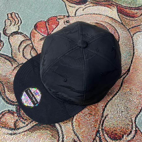 SILK ALLBLACK KIMONO CAP:251027