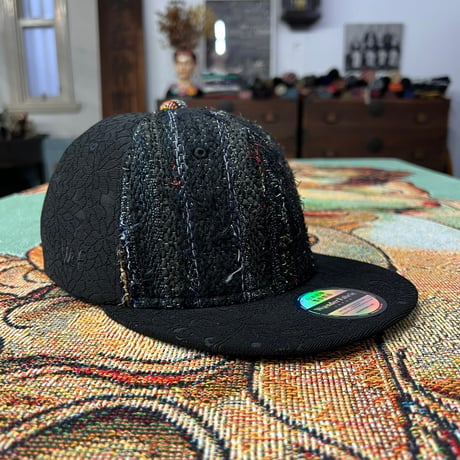 【S】手縫刺繍ｘ裂き手織りｘ信長マントMIXCAP