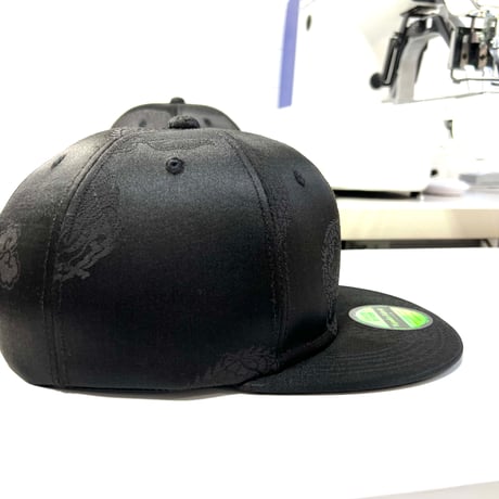 【XL】NISHIJIN BLACK OBI CAP