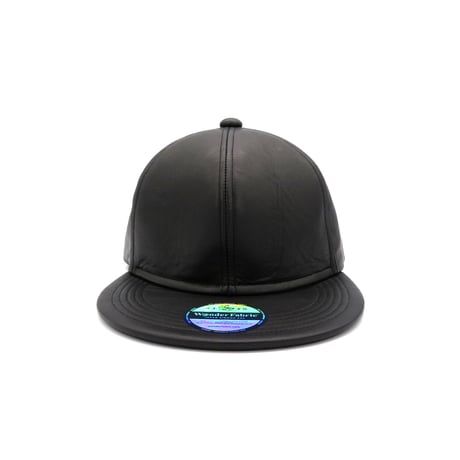 VEGETABLE LEATHER CAP (BLACK)