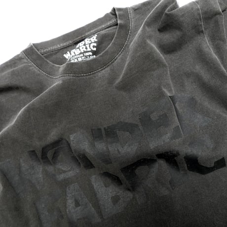 VINTAGE like HAND print T-shirts : W@NDERFABRIC BLACKprint　7/22まで