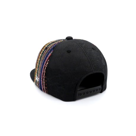 【XL】手縫刺繍＆桐生織MIXCAP：03