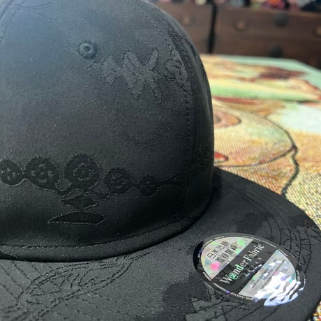SILK ALLBLACK KIMONO CAP:251027
