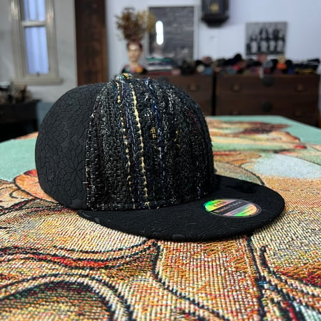 【ML】手縫刺繍ｘ裂き手織りｘ信長マントMIXCAP 01