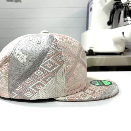 （XL）JAPAN KIMONO OBI CAP プラチナ糸使用