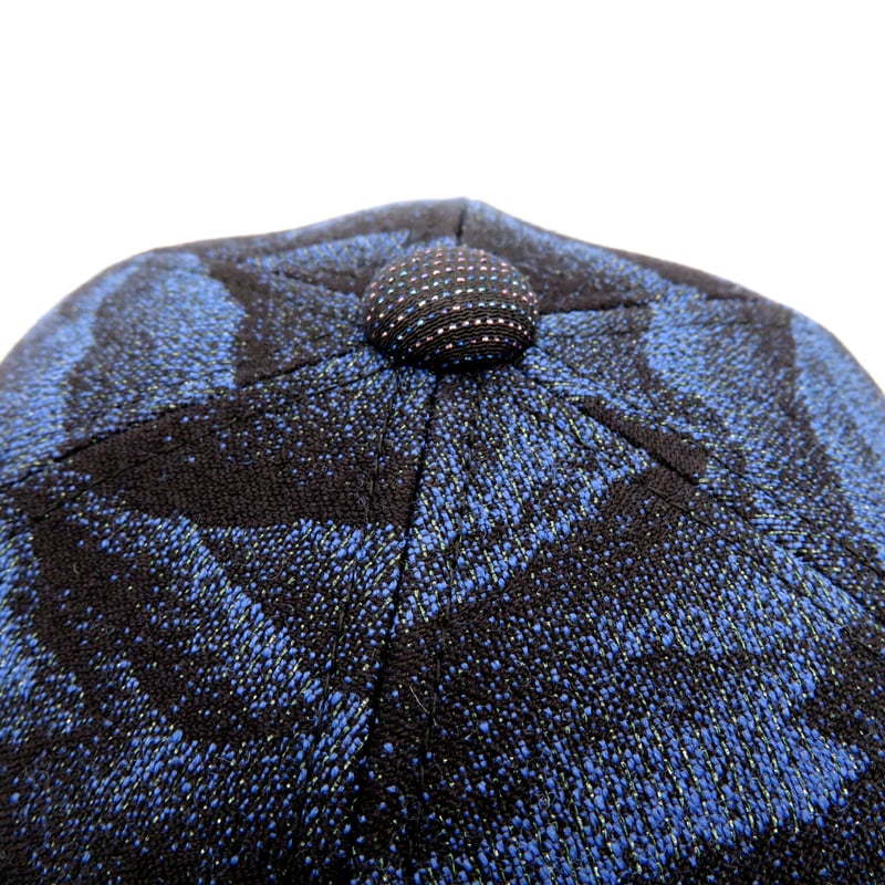 【ワンダーファブリック】W@nder Fabric 和柄 着物 キャップ 紺×銀 JAPAN KIMONO CAP：230928 | W@NDERFABRIC®ONLINES