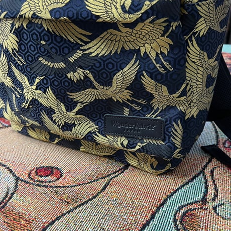 NISHIJIN ORI BACKPACK 黒金鶴