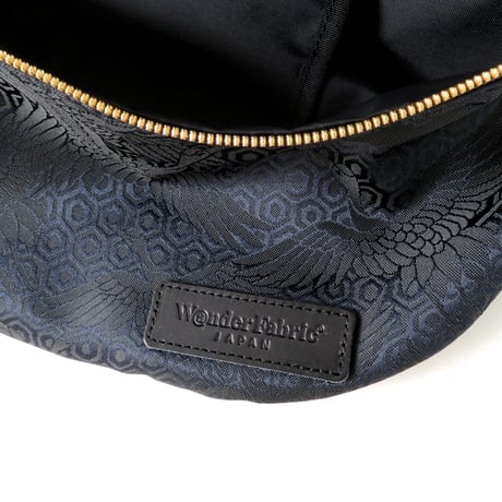 NISHIJIN BLACK BODYBAG 黒鶴