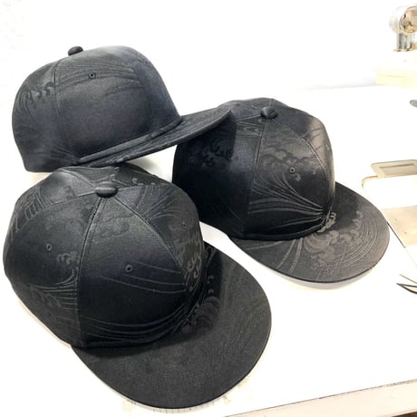 KIMONO OBI CAP：ALLBLACK